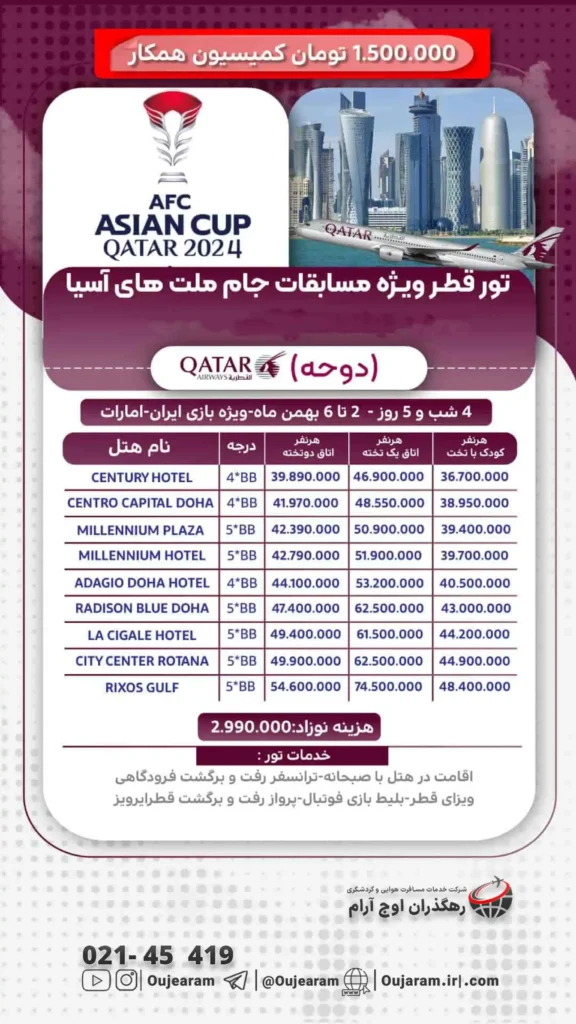 تور قطر ویژه مسابقات جام ملت های آسیا-3
